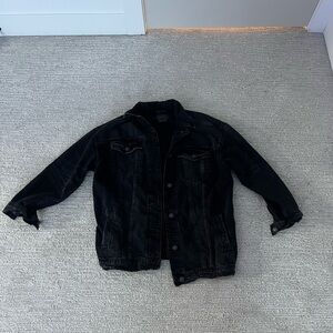 American Eagle Outfitters Black Jean Jacket